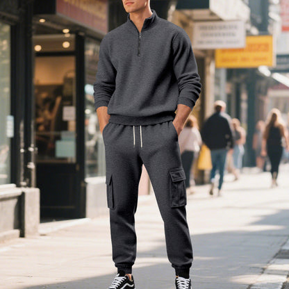 ❄️LAST DAY PROMOTION - 50%OFF 💖 Chic Versatile Men's Warm 2-Piece Set