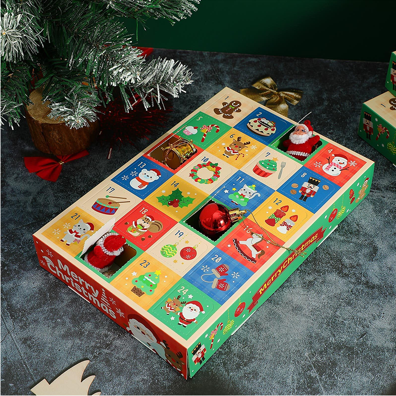 DIY Christmas Advent Calendar Boxes 5 PCS Set