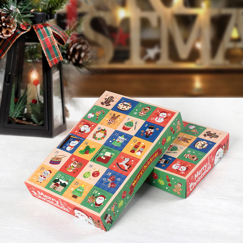 DIY Christmas Advent Calendar Boxes 5 PCS Set