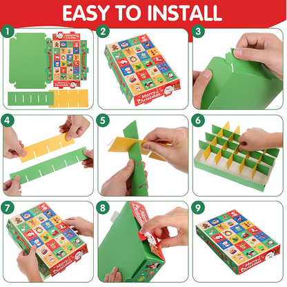 DIY Christmas Advent Calendar Boxes 5 PCS Set