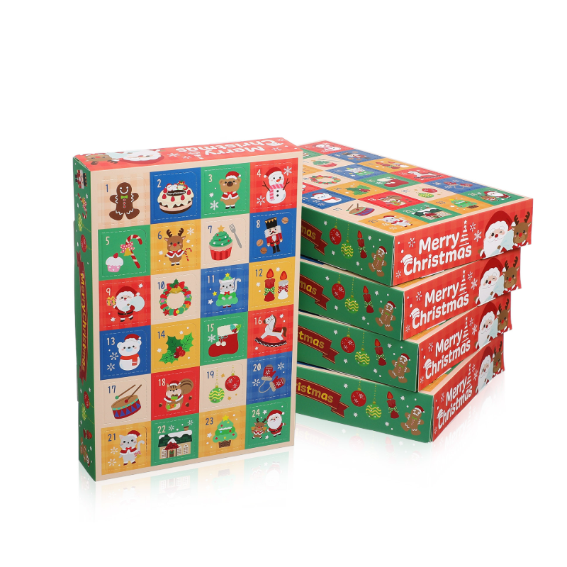 DIY Christmas Advent Calendar Boxes 5 PCS Set
