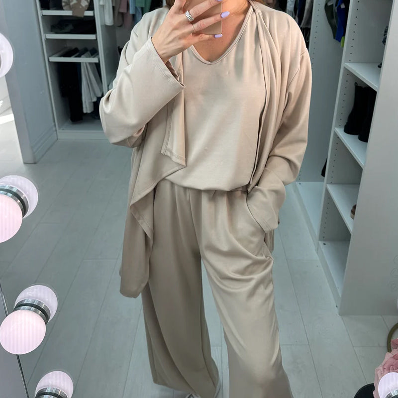 ⏳Time-Limited Special-Women's Solid Color 3-Piece Set