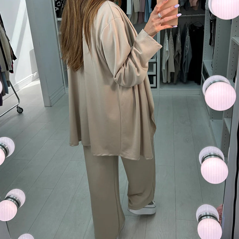 ⏳Time-Limited Special-Women's Solid Color 3-Piece Set