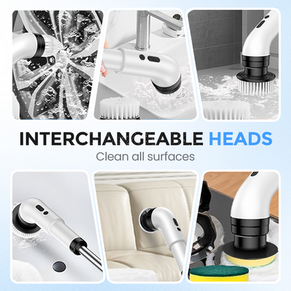 🎁🔥Last day sale 50% OFF🔥 🧽 Electric Spin Scrubber – Cordless Power Scrubber with 9 Replaceable Brush Heads & Extendable Handle🛫Free Shipping🛫