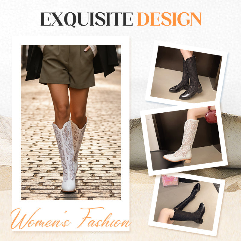 Women’s Sophisticated Elegant Cutout Boots