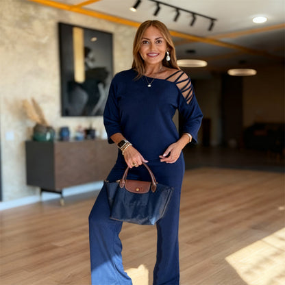 Women's Casual Off-Shoulder Sport 2-Piece Set