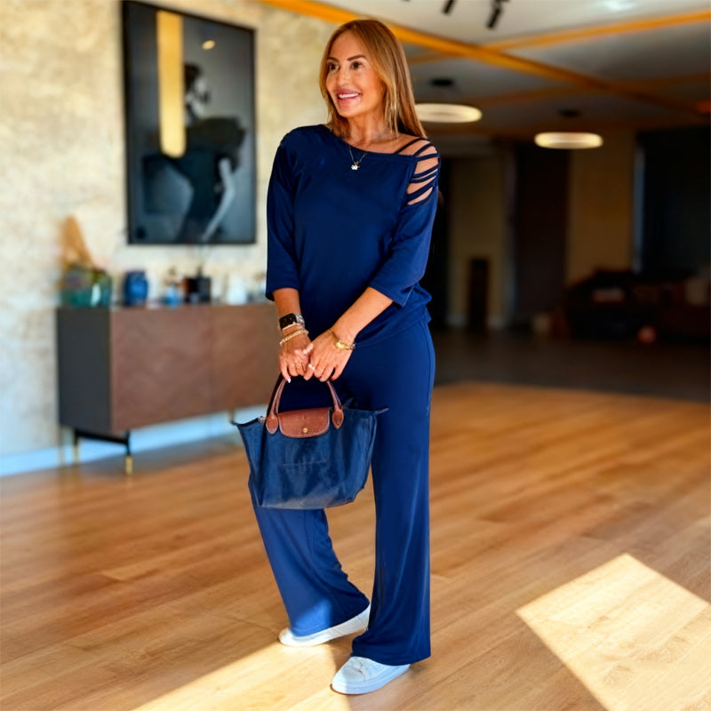 Women's Casual Off-Shoulder Sport 2-Piece Set