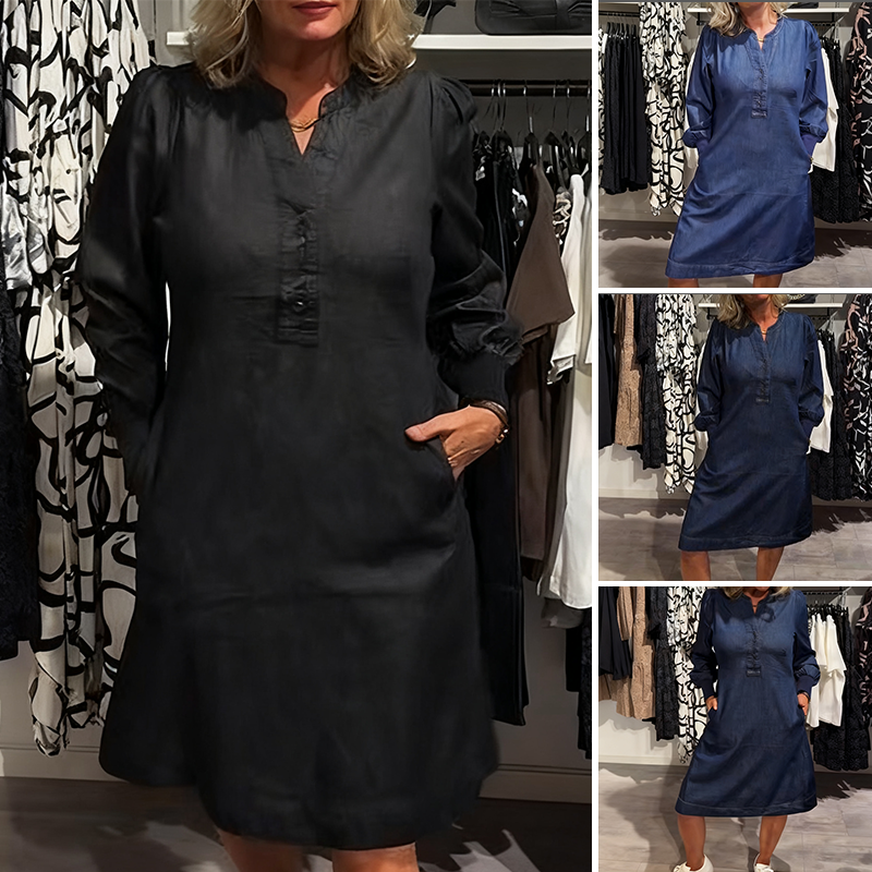 Women's Casual Fashion Long-Sleeve Dress
