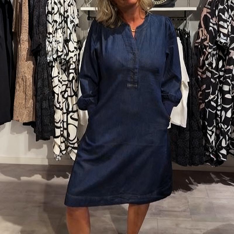 Women's Casual Fashion Long-Sleeve Dress