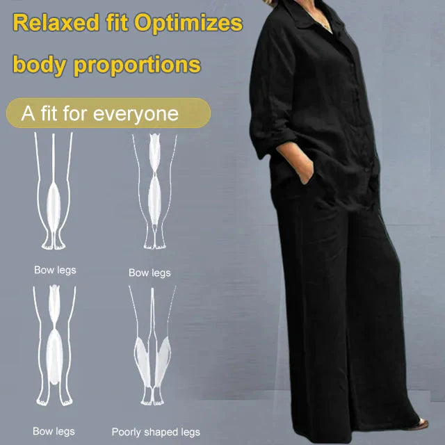 Fashionable Women's Cotton & Linen Co-ords