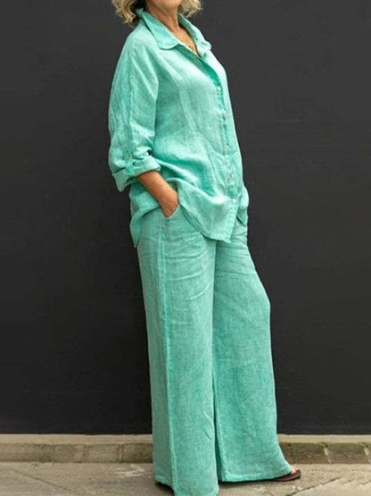 Fashionable Women's Cotton & Linen Co-ords