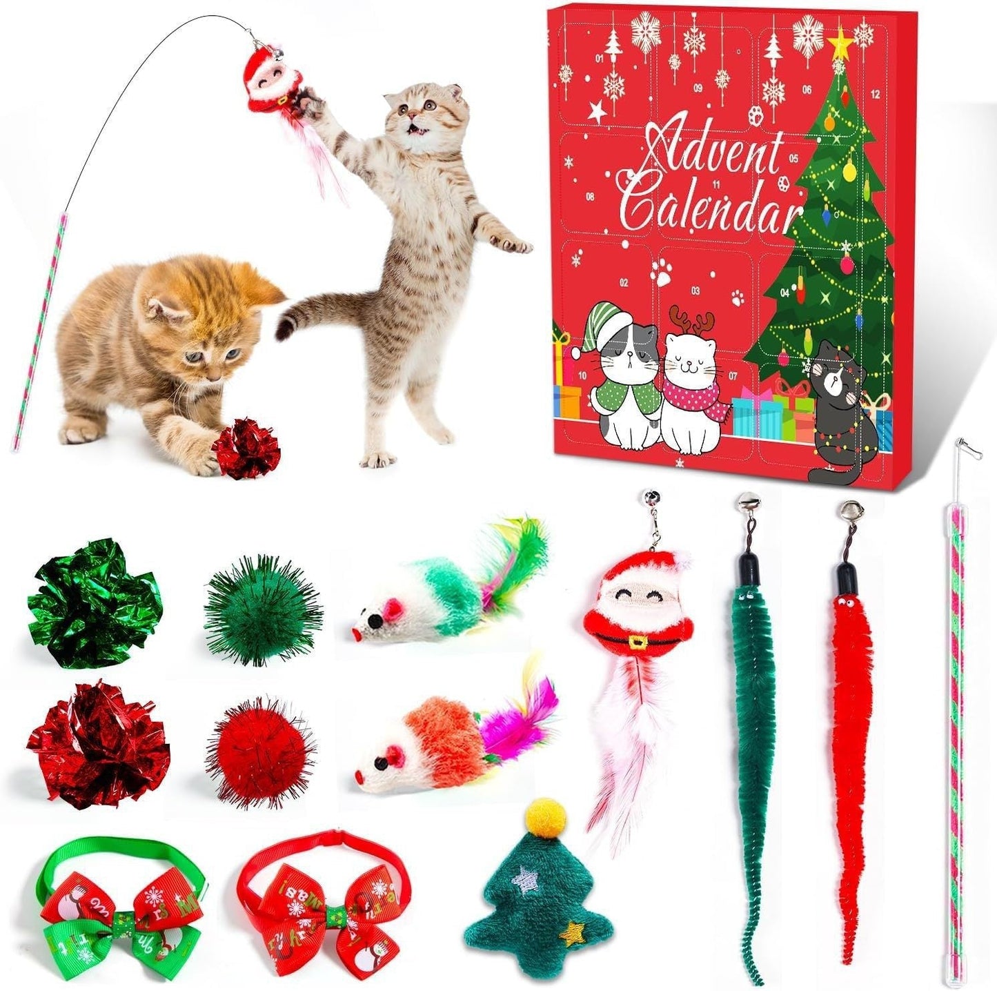 🎄🎁2025 Christmas Countdown Cat&Dog Toys Advent Calendar🐾🥳
