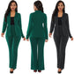 🔥 LAST DAY PROMOTION - 50%OFF 🔥Women's Business Solid Blazer ＆ Pants 2-Piece Set