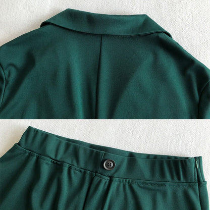 🔥 LAST DAY PROMOTION - 50%OFF 🔥Women's Business Solid Blazer ＆ Pants 2-Piece Set