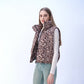 Women's Leopard Print Lightweight Puffer Vest