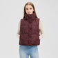 Women's Leopard Print Lightweight Puffer Vest