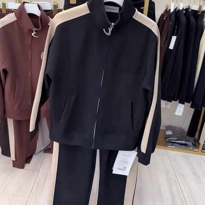 🔥New Arrivals Special Offer-Women's Solid Color Zip Up Sports Suit