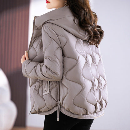 Women's Lightweight Padded Jacket with Hood