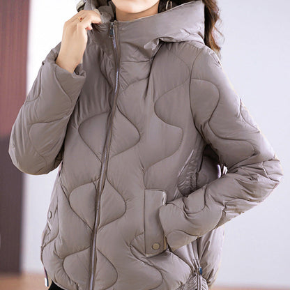 Women's Lightweight Padded Jacket with Hood
