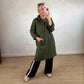 Women's Oversized Long Hoodie Dress with Pockets