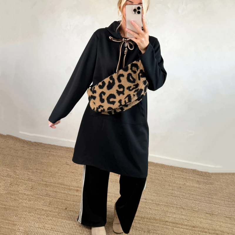 Women's Oversized Long Hoodie Dress with Pockets