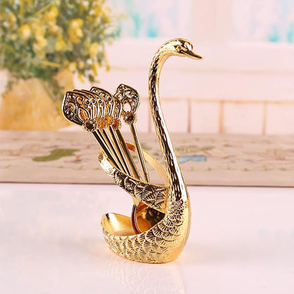 🦢✨☕ Creative Swan Design Coffee Stirring Spoon Set (6 Spoons)