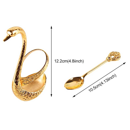 🦢✨☕ Creative Swan Design Coffee Stirring Spoon Set (6 Spoons)