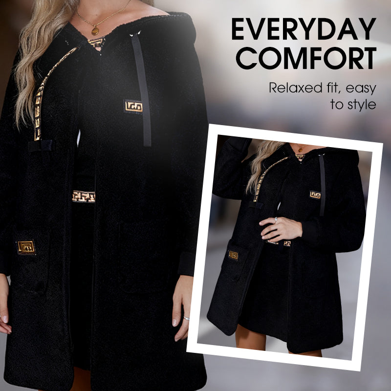 Women's Casual Hooded Long Sleeve Coat