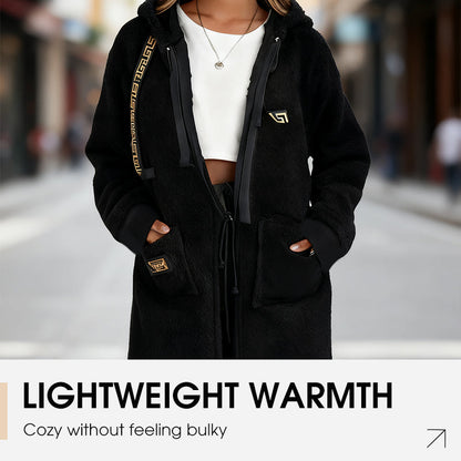 Women's Casual Hooded Long Sleeve Coat