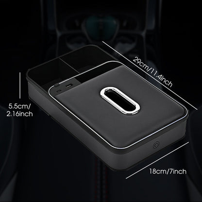 Armrest Storage Box with LED Ambient Lighting