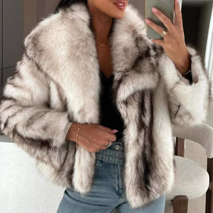 Women's Stylish Warm Faux Fur Jacket