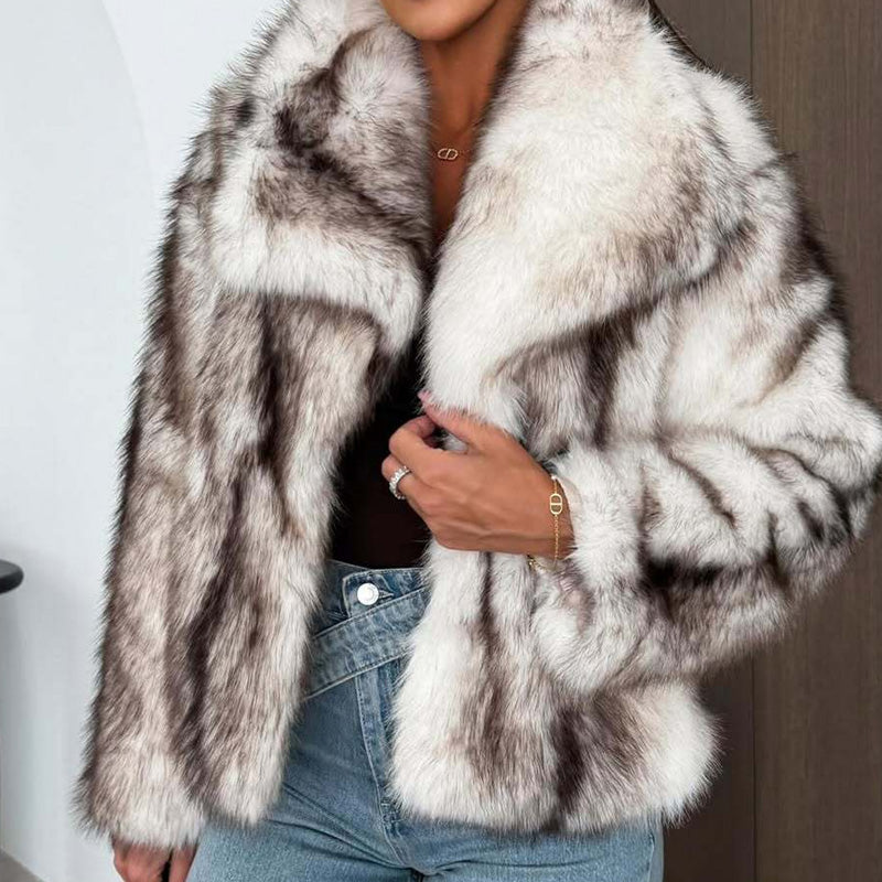 Women's Stylish Warm Faux Fur Jacket