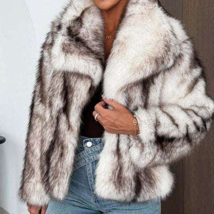 Women's Stylish Warm Faux Fur Jacket