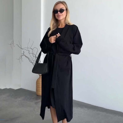 Women’s Sleeveless Midi Dress & Matching Longline Set