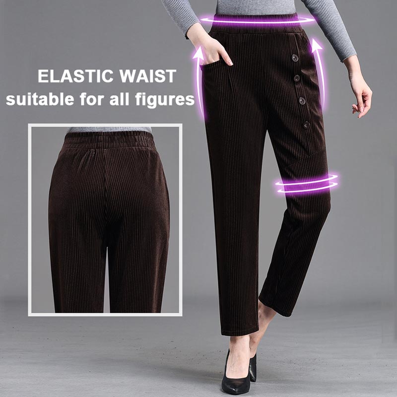 🍂Women's High Waist Corduroy Warm Pants