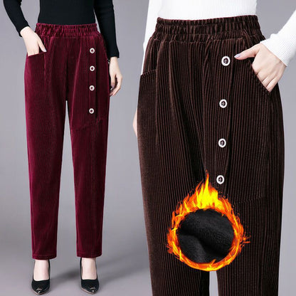 🍂Women's High Waist Corduroy Warm Pants