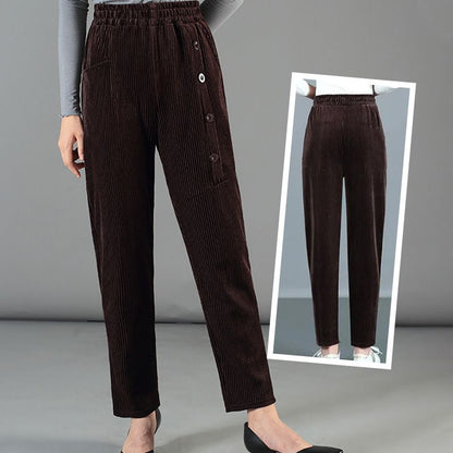 🍂Women's High Waist Corduroy Warm Pants