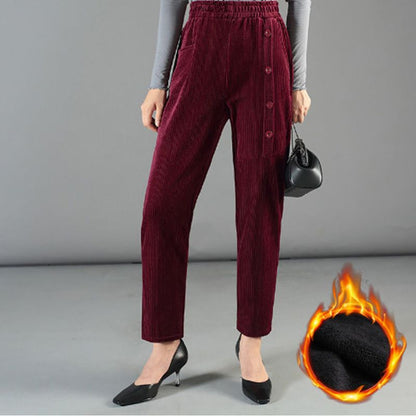 🍂Women's High Waist Corduroy Warm Pants