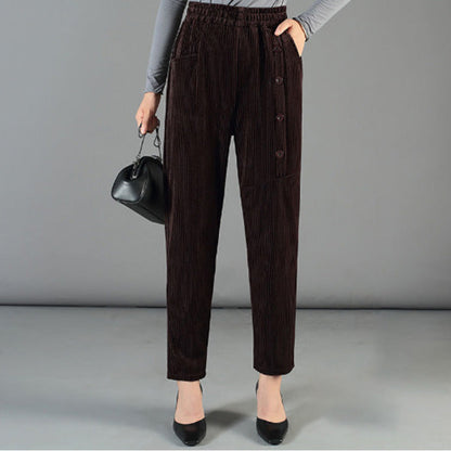 🍂Women's High Waist Corduroy Warm Pants