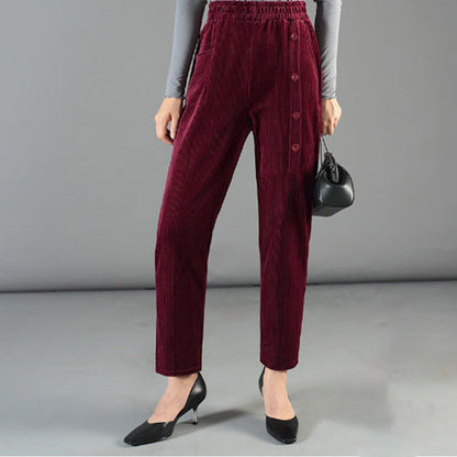 🍂Women's High Waist Corduroy Warm Pants