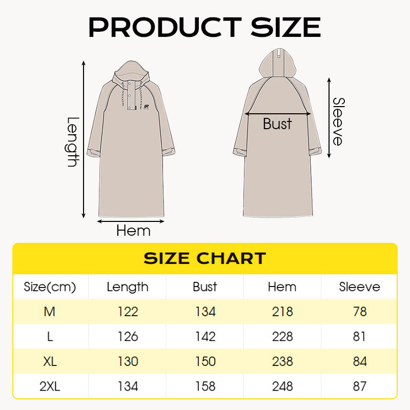 Full-Length Motorcycle Raincoat