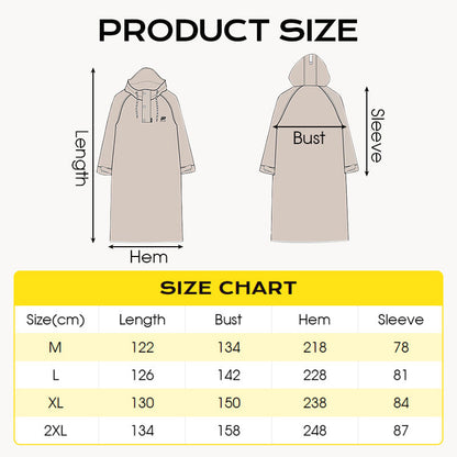 Full-Length Motorcycle Raincoat