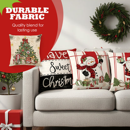 🎄🔥Christmas Promotion 50% OFF🔥Cute Christmas Print Pillow Cover