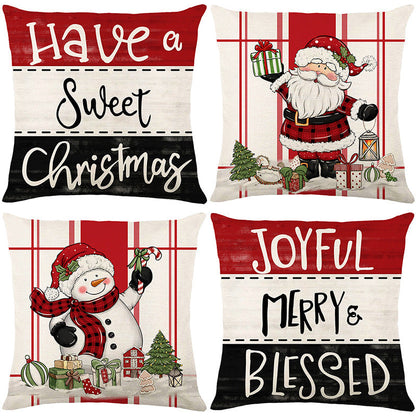 🎄🔥Christmas Promotion 50% OFF🔥Cute Christmas Print Pillow Cover