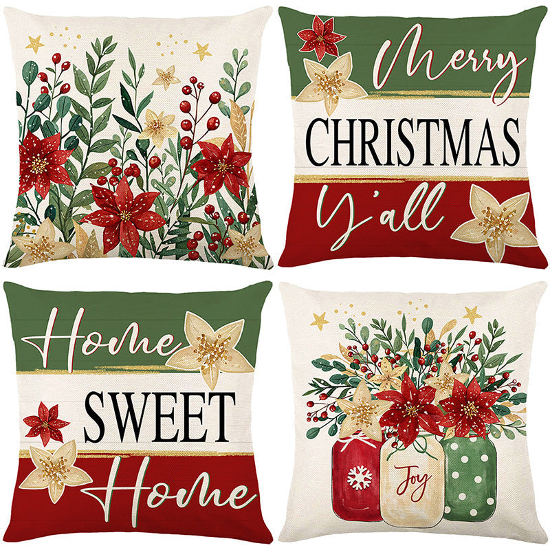 🎄🔥Christmas Promotion 50% OFF🔥Cute Christmas Print Pillow Cover