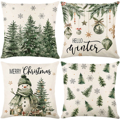 🎄🔥Christmas Promotion 50% OFF🔥Cute Christmas Print Pillow Cover