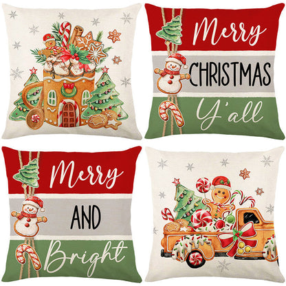 🎄🔥Christmas Promotion 50% OFF🔥Cute Christmas Print Pillow Cover
