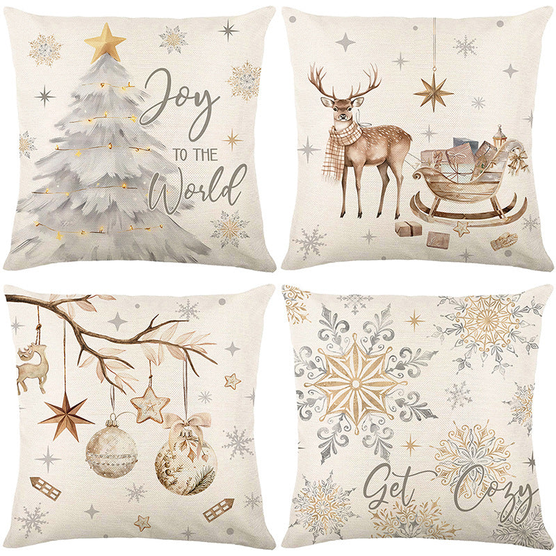 🎄🔥Christmas Promotion 50% OFF🔥Cute Christmas Print Pillow Cover