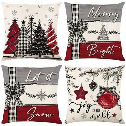 🎄🔥Christmas Promotion 50% OFF🔥Cute Christmas Print Pillow Cover