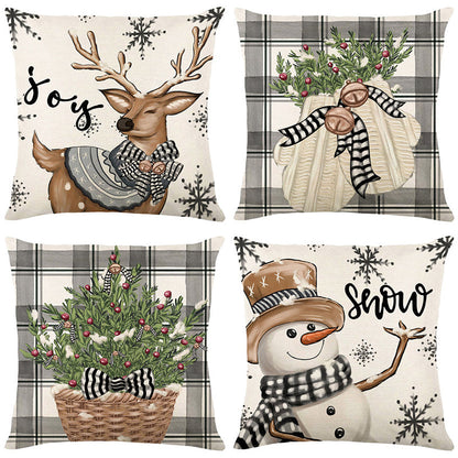🎄🔥Christmas Promotion 50% OFF🔥Cute Christmas Print Pillow Cover
